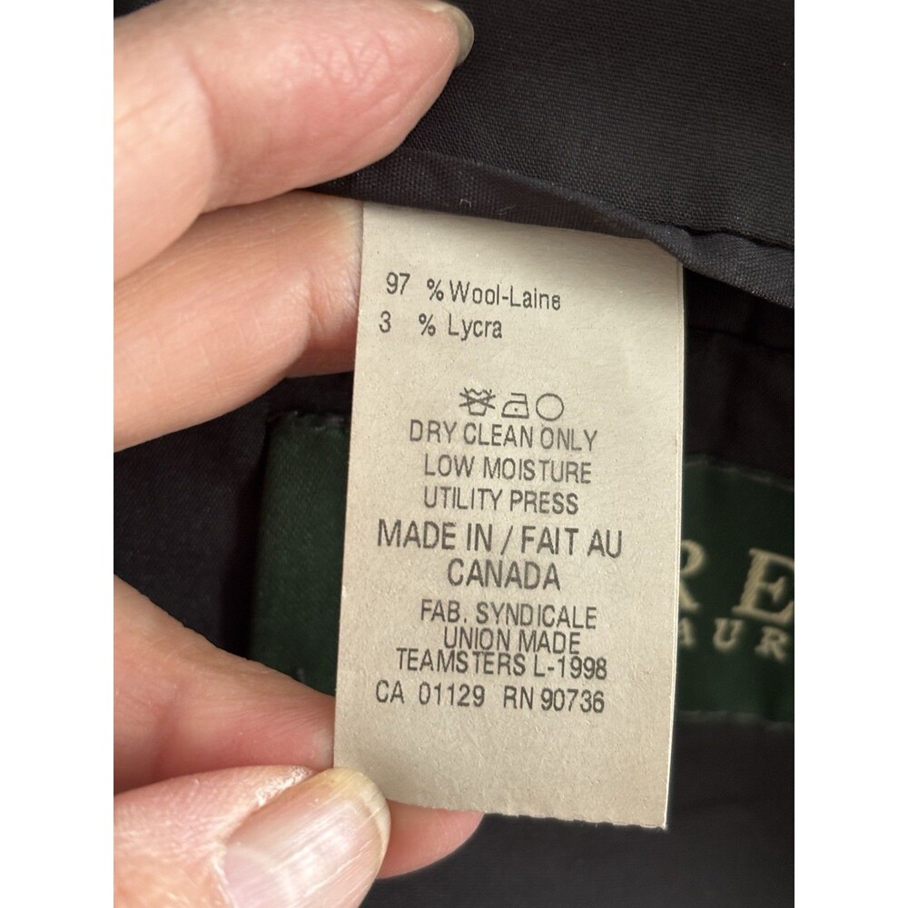 Ralph Lauren Men's WOOL Suit Jacket Blazer Sport 43R Gray Two Buttons Carrer - Picture 9 of 12